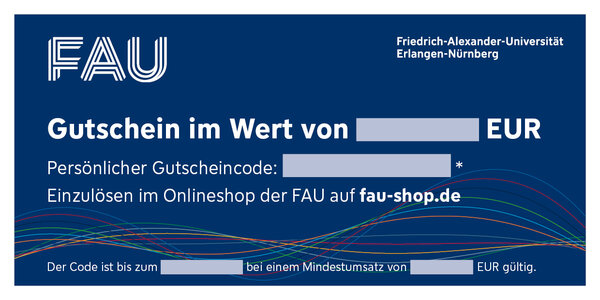 Gutschein 25 € für den FAU Online-Shop